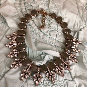 J. crew gray and crystal necklace